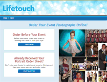 Tablet Screenshot of lifetouchspecialevents.com